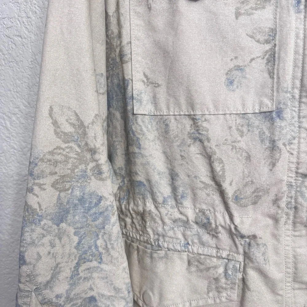 Chaps Floral Utility Jacket | Women’s Medium Cotton Field Jacket